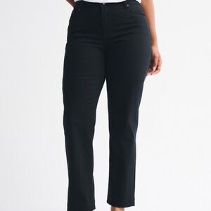 Abercrombie & Fitch Women's Black Straight Leg Jeans